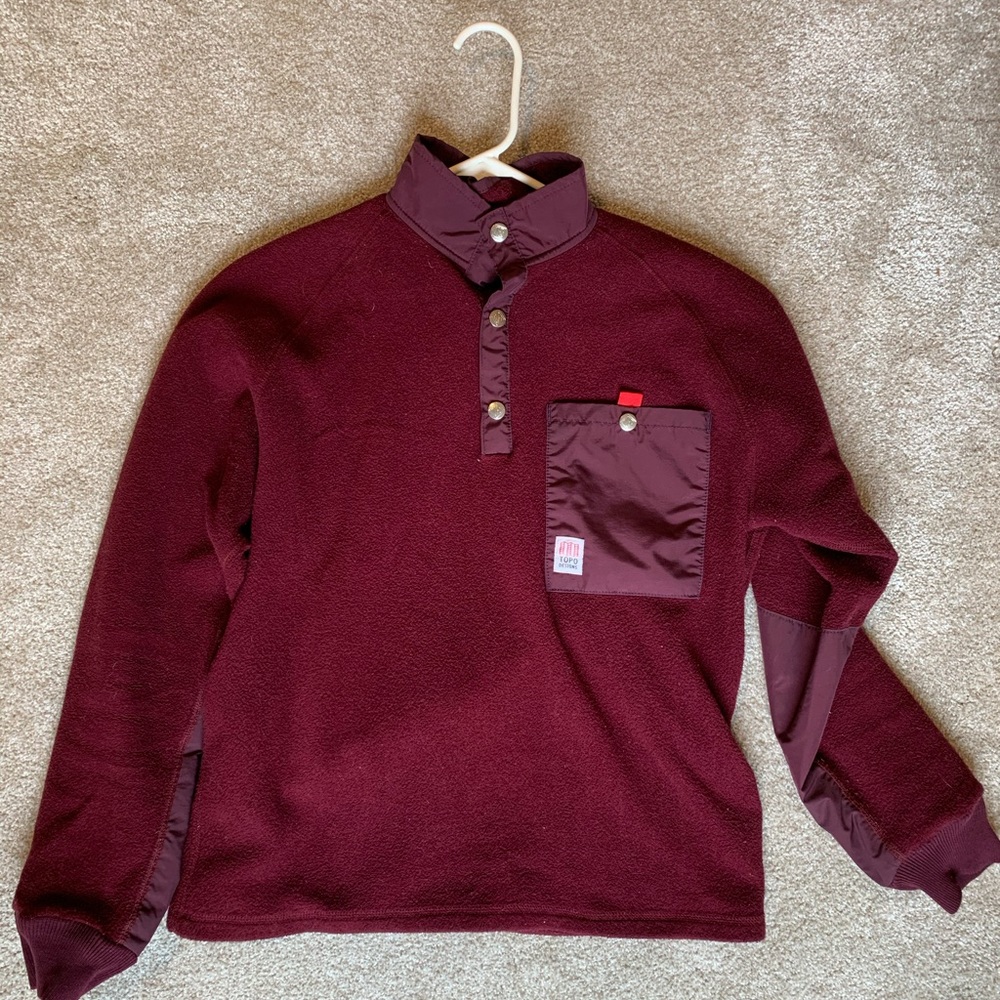 Topo Designs pullover, size small